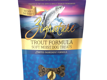 Zignature Soft Moist Dog Treats Trout Formula (4-oz) Online now