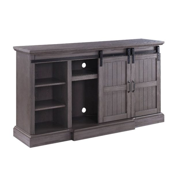 Admon - TV Stand - Gray Oak Hot on Sale