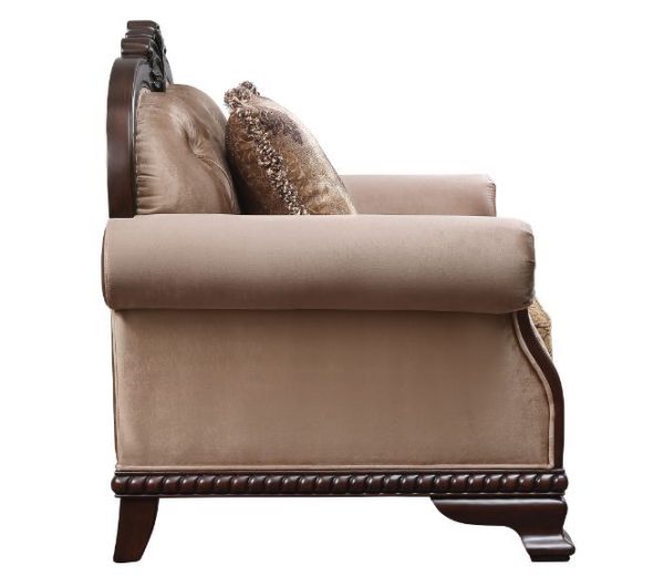 Chateau De Ville - Chair - Fabric & Espresso Finish Cheap