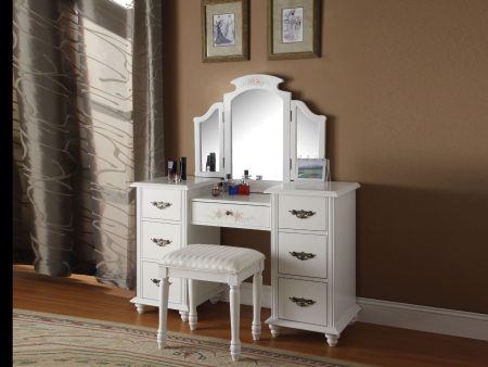 Torian - Vanity Desk - White Hot on Sale