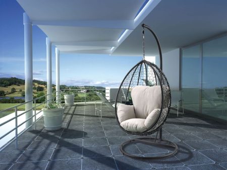 Simona - Patio Swing Chair with Stand Online Hot Sale