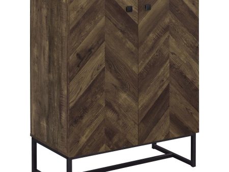 Carolyn - 2 Door Engineered Accent Wood Cabinet - Rustic Oak Online now