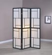 Damis - 3-Panel Room Divider Folding Shoji Screen - Black Fashion