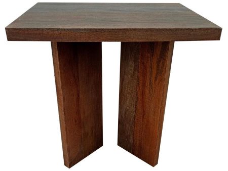 Andando - Square Solid Wood End Table - Mango Brown Cheap