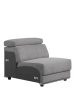 Alwin - Armless Chair - Dark Gray Fabric Hot on Sale