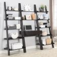 Colella - 3 Piece Ladder Desk And Bookcase Set - Cappuccino Discount