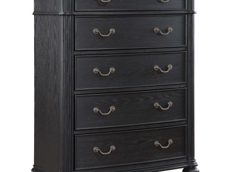 Celina - 5-Drawer Bedroom Chest - Black Sale