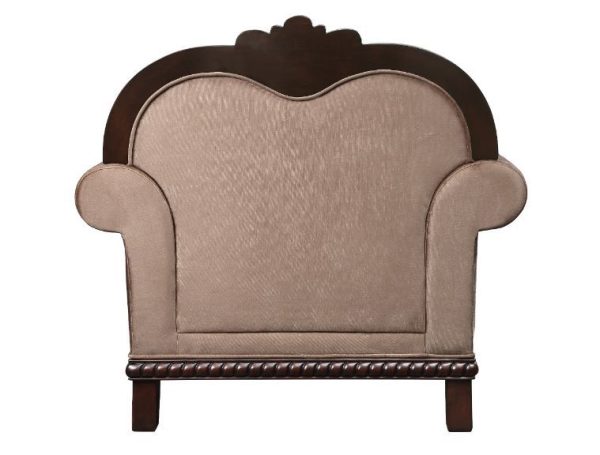 Chateau De Ville - Chair - Fabric & Espresso Finish Cheap