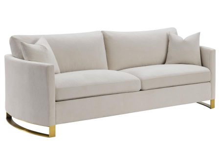 Corliss - Upholstered Arched Arm Sofa - Beige Cheap