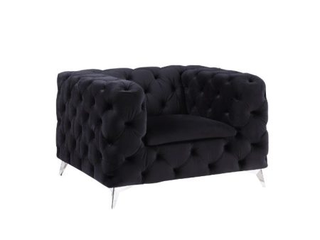 Phifina - Chair - Black Velvet Sale