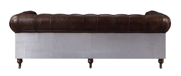 Aberdeen - Sofa - Vintage Brown Top Grain Leather Online now