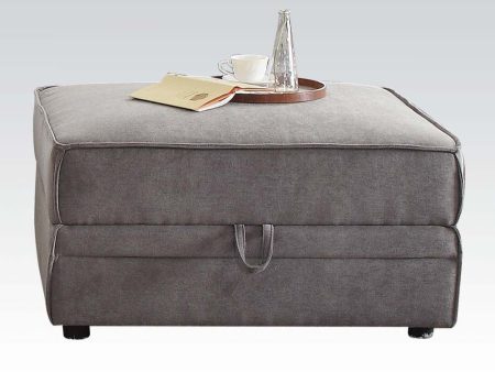 Bois - Ottoman - Gray Velvet For Cheap