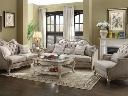 Chelmsford - Sofa - Beige Fabric & Antique Taupe Hot on Sale