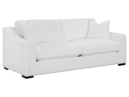 Ashlyn - Upholstered Sloped Arm Sofa - White Online Hot Sale