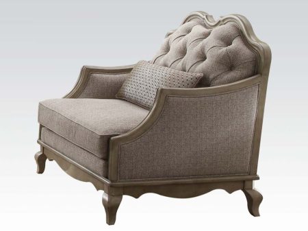 Chelmsford - Chair - Beige Fabric & Antique Taupe For Sale