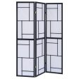 Damis - 3-Panel Room Divider Folding Shoji Screen - Black Fashion