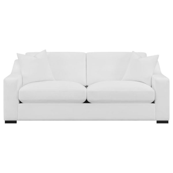 Ashlyn - Upholstered Sloped Arm Sofa - White Online Hot Sale