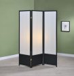 Calix - 3-Panel Room Divider Folding Shoji Screen - Black Supply