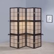 Iggy - 4-Panel Room Divider Folding Shoji Screen - Cappuccino Sale