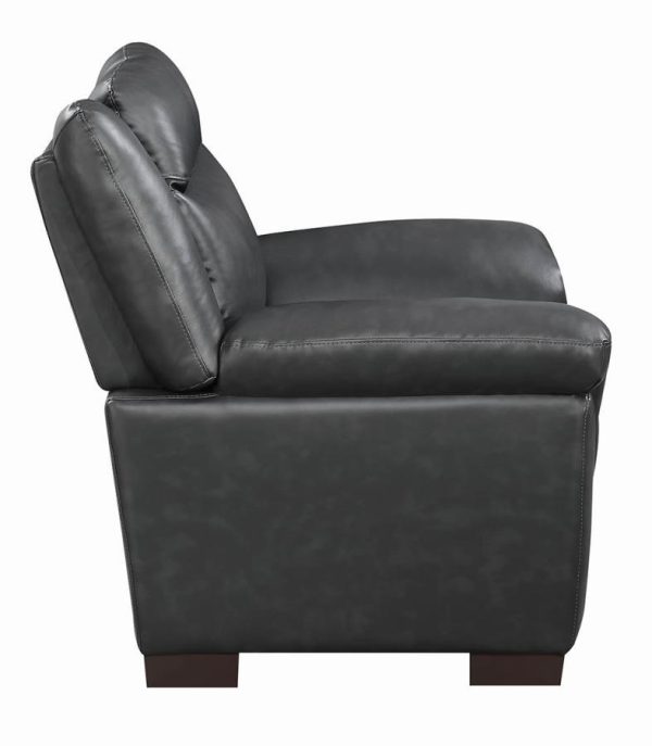 Arabella - Upholstered Padded Arm Accent Chair - Gray Hot on Sale