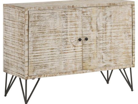 Eileen - 2 Door Wood Storage Accent Cabinet - White Washed Hot on Sale