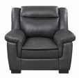 Arabella - Upholstered Padded Arm Accent Chair - Gray Hot on Sale