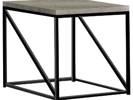 Birdie - Square Engineered Wood End Table - Sonoma Gray Sale