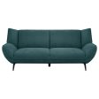 Acton - Upholstered Flared Arm Sofa - Teal Blue Cheap