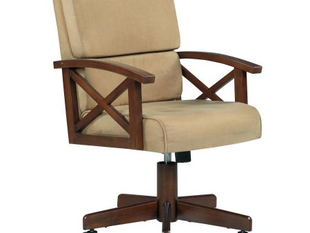 Marietta - Upholstered Swivel Dining And Game Chair - Tobacco Online Sale