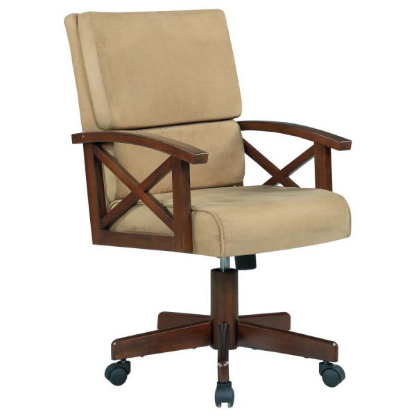 Marietta - Upholstered Swivel Dining And Game Chair - Tobacco Online Sale