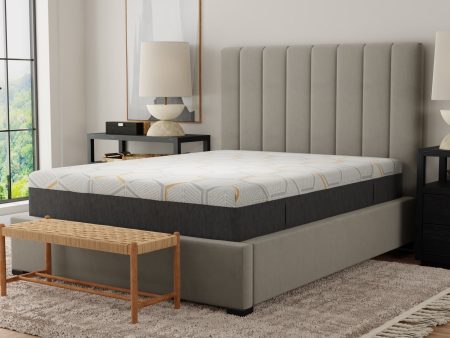 12  Split King Firm Copper Gel Infused Memory Foam Mattress - White Online Sale