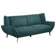 Acton - Upholstered Flared Arm Sofa - Teal Blue Cheap