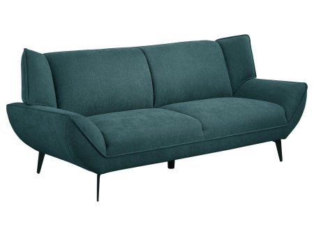 Acton - Upholstered Flared Arm Sofa - Teal Blue Cheap