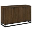 Ryatt - 4 Door Engineered Wood Accent Cabinet - Dark Pine Supply