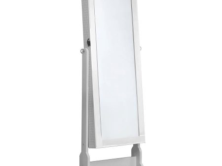 Zayas - Cheval Mirror With Jewelry Storage - White Cheap