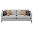 Apperson - Upholstered Track Arm Sofa - Light Gray Online Hot Sale