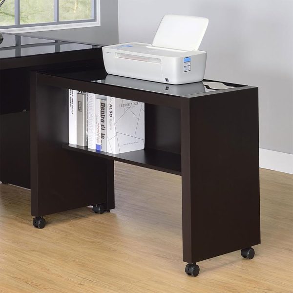 Skeena - Home Office Mobile Return Desk - Cappuccino Supply