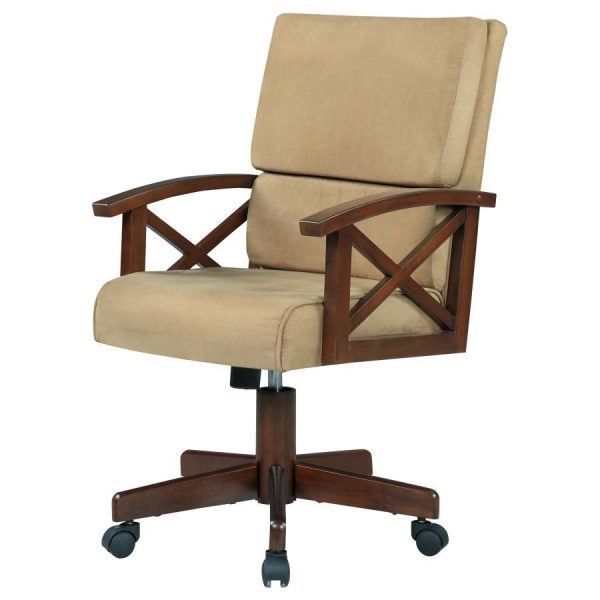 Marietta - Upholstered Swivel Dining And Game Chair - Tobacco Online Sale