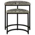 Zakiya - 2 Piece Demilune Nesting Table Set - Black And White Online