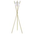 Yamileth - Spherical Bulb Metal Tripod Floor Lamp - Gold Hot on Sale