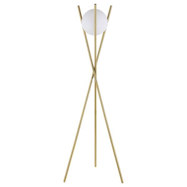 Yamileth - Spherical Bulb Metal Tripod Floor Lamp - Gold Hot on Sale