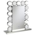 Aghes - Vanity Mirror With Lighting - Silver For Discount