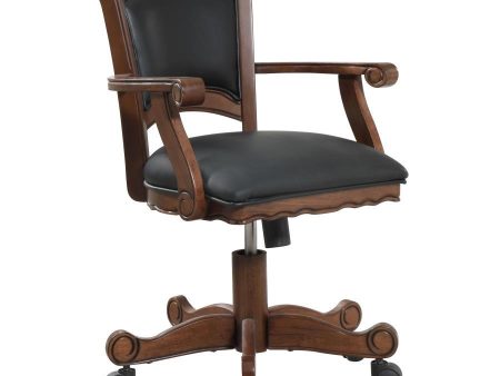 Turk - Upholstered Swivel Dining And Game Chair - Tobacco Online Sale