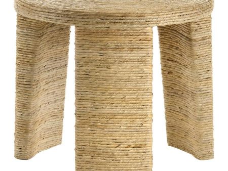 Artina - Woven Rattan Round Side End Table - Natural on Sale