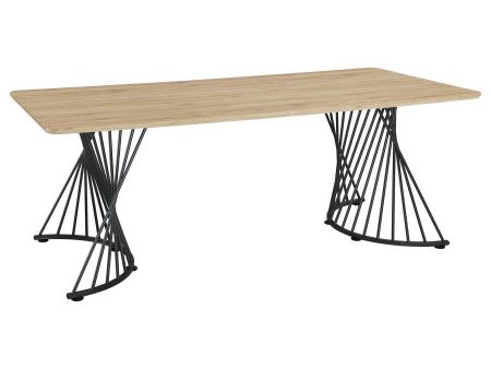 Altus - Composite Wood Dining Table - Natural Oak For Sale