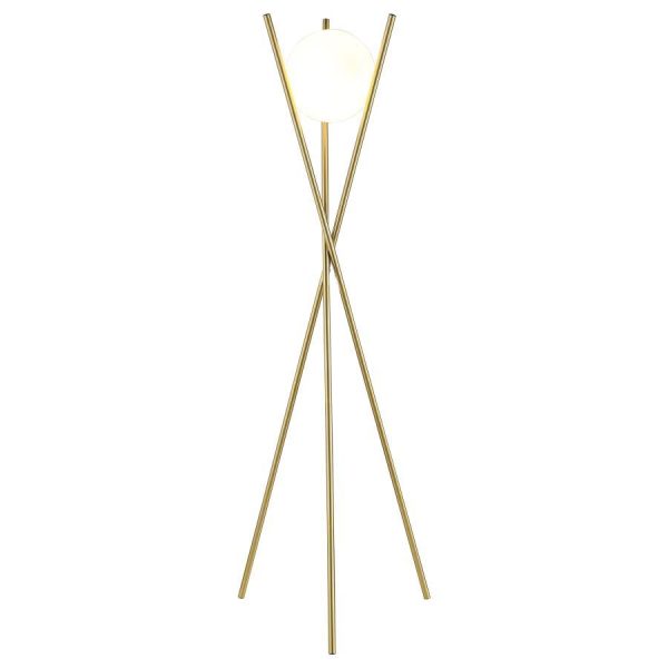 Yamileth - Spherical Bulb Metal Tripod Floor Lamp - Gold Hot on Sale