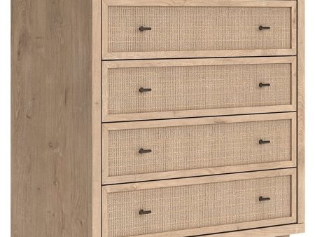 Cielden - Two-Tone - Five Drawer Wide Chest Online Sale