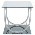 Danville - Square U-Shaped Glass Top Side End Table - Chrome Supply