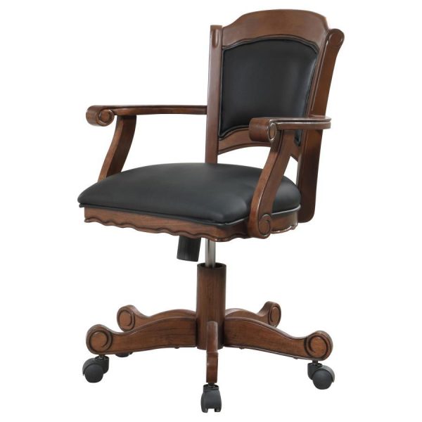 Turk - Upholstered Swivel Dining And Game Chair - Tobacco Online Sale