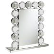 Aghes - Vanity Mirror With Lighting - Silver For Discount